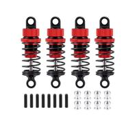 Parti Rc Per Tamiya Per TT02 1/10 4 Pezzi In Lega Alluminio Ammortizzatori Ad Olio Set Smorzatore RC Drift Car Upgrade Parti Ricambio(Red)