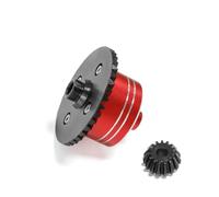 Parti RC per Tamiya per TT02 TT02B XV02 1/10 Custodia Differenziale Metallo con Ingranaggio Principale Acciaio Spur Gear RC Auto Parti Aggiornamento Accessori per La Modifica(Red)