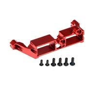 Parti Rc Per Traxxas Per TRX-4 1/10 In Lega Alluminio Staffa Bloccaggio Differenziale Sterzo Servo Montaggio RC Crawler Auto Parti Riparazione(Red)