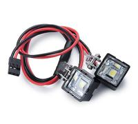 Parti RC Per TRX-4 Per TRX-6 Per Axial Per SCX10 Per Wraith 1/10 2 Pezzi Faretti Accessori Per Auto Cingolate RC Parti Di Ricambio(Square)