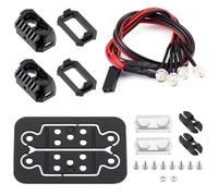 Parti RC Per TRX4 Per Axial Per SCX10 1/10 Luci Quadrate Bianche/rosse/arancioni 12 Mm/18 Mm Faretti Faro Ricerca Fanale Posteriore Accessori L'aggiornamento Auto RC(White,18mm)