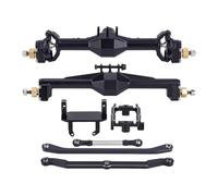 Parti RC Per TRX4M 1/18 Assali A Portale CNC Diamond +10 Mm Con Attacchi Servo Lay Down Componenti Di Aggiornamento Per Assali Per Crawler RC(Black)