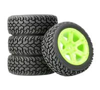 Parti Rc Per WLtoys 144010 144001 124017 1/10 1/14 75mm Aggiornamento Pneumatici Grandi Fuoristrada RC Auto Accessori Di Ricambio Ruote Allargatrici(Green)