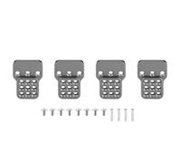 Parti Rc Per WPL C14 C24 C34 C44 C54 4 Pezzi Staffa Montaggio Ammortizzatore Regolabile In Metallo Estensore Accessori Aggiornamento Auto RC Per Seat(Gray)