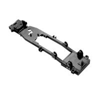 Parti Rc Per WPL D12 1/10 1 Pz CNC Corpo In Metallo Telaio Telaio Trave RC Drift Car Fai Da Te Aggiornamento Riparazioni Sostituzioni Accessori(Black)