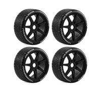 Parti Ricambi RC Per ARRMA 1/7 1/8 Per Infraction Per Limitless Per FELONY FSRC GT HuanNao X3GT 4PCS RC Set Pneumatici 17mm Hex On-Road Car Wheels(Black)