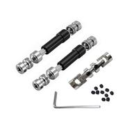 Parti Ricambi RC Per MN 128 86 Per 86S 86K 86KS G500 1/12 3 Pezzi Albero Di Trasmissione In Metallo CVD RC Auto Parti Aggiornamento Accessori(Black)