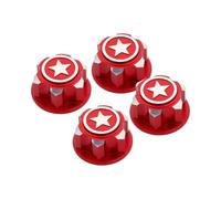 Parti Ricambi RC Per Traxxas Per X-Maxx/Summit/E-Revo Per ARRMA 1/8 RC Trucks 4 Pezzi Dadi Esagonali Per Ruote In Alluminio Da 17 Mm - Antipolvere E Antiscivolo(Red)