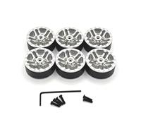 Parti Ricambi RC Per WPL Per JJRC Per Feiyu 1/16 RC Car Parts Aggiornamento E Modifica In Metallo Del Mozzo Pneumatico A Sei Ruote Motrici(Silver)