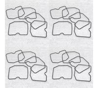 Parti Ricambio Carburatore Kit Di Riparazione Carburatore Per Kawasaki EN450A EN500 Per Vulcan EX500A EX500 Per Ninja 500R Vaschetta Galleggiante Carb Revisione Kit(SET 1)