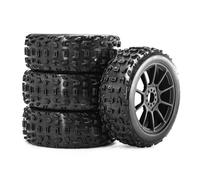 Parti Riparazione RC Per Arrma Per Typhon Per Talion Per Traxxas Per Redcat Per Team 1/8 Rc Auto 4 Pezzi 118mm Off-Road Per Buggy Pneumatici Ruota 17mm Esagonale Aggiornamento