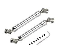 Parti Riparazione RC Per AXIAL Per SCX10 AX10 D90 TF2 Per HSP 1/10 2 Pezzi Albero Trasmissione Metallo Per Giunto Universale CVD 112-152 Mm Albero Di Ricambi Auto RC(Silver)