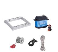 Parti Riparazione RC Per Axial Per Scx10 Ii Per Capra Per Tgh Rails Per Lcg 1/10 Rc Crawler Sterzo Verricello Doppio Servo Montaggio Asse Comp Telaio Kit Parti Aggiornamento