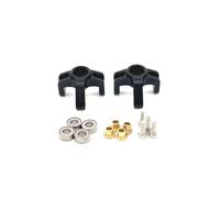 Parti Riparazione RC Per FMS FCX24M Per Camel Cup D90 D110 Per Defender 1/24 First Per Range Per Rover Trovate Parti Della Tazza Dello Sterzo Anteriore Metallo RC(Black)