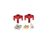 Parti Riparazione RC Per FMS FCX24M Per Camel Cup D90 D110 Per Defender 1/24 First Per Range Per Rover Trovate Parti Della Tazza Dello Sterzo Anteriore Metallo RC(Red)