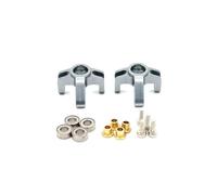Parti Riparazione RC Per FMS FCX24M Per Camel Cup D90 D110 Per Defender 1/24 First Per Range Per Rover Trovate Parti Della Tazza Dello Sterzo Anteriore Metallo RC(Gray)