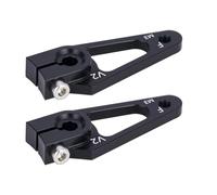 Parti Riparazione RC Per Futaba Per Hitec Per Scx10 Per Trx4 1/10 Rc Auto Aereo 39Mm M3 7075 Alluminio 25T Servo Braccio A Corno Con Viti Parti Aggiornamento(Black,2pcs)