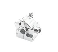 Parti Riparazione RC Per JLB Per Corse Per CHEETAH 4WD 1:10 Modello RC In Metallo Copertura Della Scatola Del Cambio Camion Parti Fai Da Te(Silver)