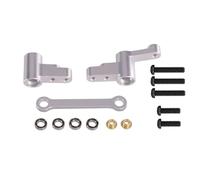 Parti Riparazione RC Per MJX Per Hyper Go 1/14 14301 14302 14303 RC Car Parti In Metallo Migliorate Accessori Componenti Dello Sterzo Con Maggiore Spazio Per Libero(Silver)
