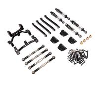 Parti Riparazione RC Per MN Per MN99s V2 Per MN98 Modello Ammortizzatore Asta Set Auto Telecomando Accessori Di Aggiornamento In Metallo(Black)