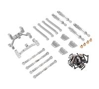 Parti Riparazione RC Per MN Per MN99s V2 Per MN98 Modello Ammortizzatore Asta Set Auto Telecomando Accessori Di Aggiornamento In Metallo(Silver)