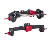 Parti Riparazione RC Per SCX10 III 1/10 AR45P Assale A Portale Offset Cambio A Velocità Costante Due Supporti Servo Barra Dello Sterzo Auto RC Cingolata(Black,Set)
