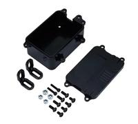 Parti Riparazione RC Per SCX10 Per Axial 1/10 Telaio Metallo Kit Telaio Scatola Equipaggiamento Metallo Scatola Del Ricevitore Parti Accessori Auto Cingolate RC(Black)