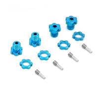Parti Riparazione RC Per Traxxas Per E-Revo 3.3 Per E-Maxx Per Summit Per Slayer Pro 4X4 1/10 RC Monster Truck Parti In Alluminio Dado Mozzo Esagonale Ruota Scanalata 17 Mm(Blue 1)