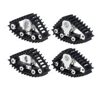 Parti Riparazione RC Per TRX-4M 1/18 RC Auto 4 Pezzi In Lega Alluminio Pneumatici Da Neve Set Simulare Carico Tracce Ruota Sandmobile Conversione Parti Aggiornamento