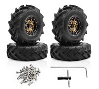 Parti Riparazione RC Per TRX4M Per SCX24 Per FMS Per Scala 1/18 Crawler 4PCS Pneumatici In Gomma Da 1.0 Pollici Ruote Set Con Plastica Hu Tutto Per Le Parti Terreno