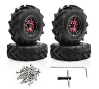 Parti Riparazione RC Per TRX4M Per SCX24 Per FMS Per Scala 1/18 Crawler 4PCS Pneumatici In Gomma Da 1.0 Pollici Ruote Set Con Plastica Hu Tutto Per Le Parti Terreno
