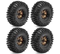 Parti Riparazione RC Per TRX4M Per SCX24 Per FMS Per Scala 1/18 Crawler 4PCS Pneumatici In Gomma Da 1.0 Pollici Ruote Set Con Plastica Hu Tutto Per Le Parti Terreno