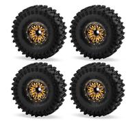 Parti Riparazione RC Per TRX4M Per SCX24 Per FMS Per Scala 1/18 Crawler 4PCS Pneumatici In Gomma Da 1.0 Pollici Ruote Set Con Plastica Hu Tutto Per Le Parti Terreno