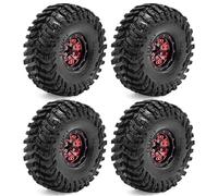 Parti Riparazione RC Per TRX4M Per SCX24 Per FMS Per Scala 1/18 Crawler 4PCS Pneumatici In Gomma Da 1.0 Pollici Ruote Set Con Plastica Hu Tutto Per Le Parti Terreno