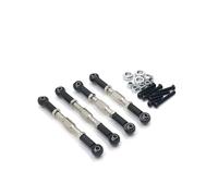 Parti Riparazione RC Per WPL C14 C24 B14 B24 Per MN D90 D91 D96 99S Per HengLong Per FeiYu Per JJRC Aggiorna Tirante Regolabile In Metallo 4 Pezzi Ricambi Per Auto RC(Black)