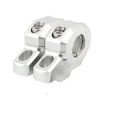 parti Riser per montaggio su manubrio moto 22 / 28mm Up 30mm Backward Move 21mm Extension Per Harley(Argento)