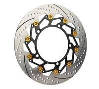 Parti Rotori Freno Moto Adatto per YAMAHA XMAX 300 Xmax 300 300MM Codice adattatore per modifica delle radiazioni del disco flottante(Gold)