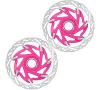 Parti Rotori Freno Moto Dischi freni per moto Rotore Centerlock per bici da 160 mm, rotore per freno a disco per bici da corsa MTB con dissipazione del calore da 140 mm(ROSERED 160MM-2PC)