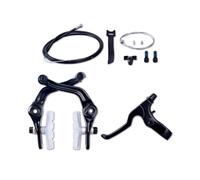 Parti Rotori Freno Moto Kit freno a U per bicicletta, leva in lega forgiata, pastiglie trasparenti, alloggiamento interno ed esterno, adatto per parti BMX, cavo(U brake left kit)