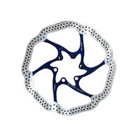 Parti Rotori Freno Moto Rotore del freno a disco per bicicletta HS1 Disc 160/180 mm adatto per MTB Mountain Road Rotori del freno a disco BB5/BB7 AVID MTB(180mm blue)