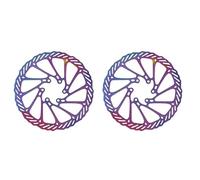 Parti Rotori Freno Moto Rotori per freni a disco idraulici per mountain bike G3/HS1 da 160/180 mm, 6 fori, in acciaio inossidabile ad alta resistenza, per MTB, 2 pezzi(HS1-Colorf-160-160mm)