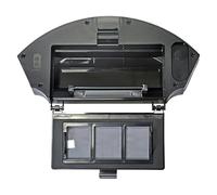 parti Serbatoio dell'acqua 2 in 1, compatibile con Cecotec Conga 999 1990 2290 1790, accessori for robot spazzatrice(Black)