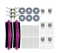 Parti spazzola e panno per robot aspirapolvere Compatibile con Midea | Compatibile con Midea V10 V12 W11; Compatibile con Eureka J12 Ultra; Materiale plastica ABS(V)