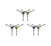 parti Spazzola laterale, compatibile con Eureka J12 Ultra, accessori for aspirapolvere robot(Side brush 6 pcs)