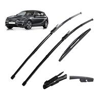 Parti Tergicristalli Set Spazzole Tergicristallo Anteriore E Posteriore per BMW Serie 1 F20 F21 114i 116i 118i 120i 125i M135i M140i 116d 118d 125d 2011-2019 2018 2017