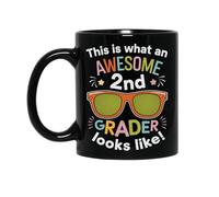 particolari Tazze da Caffè This Is What An Awesome 2nd Grader Looks 100 Days Of School Tazza Da Caffe Stampata Ceramica Mugs per Mamma Nonna 330ml