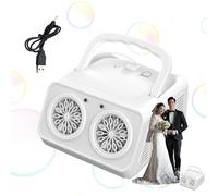 Parties Bubble Machine, Handheld Kids Bubble Maker, 7.48x5.2x4.88 Inches Automatic Professional Funny Toy with High Output, Creative Bubbles Blower for Events Outdoor Wedding, Birthday Fun