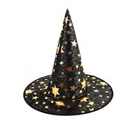 Partilandia Cappello da strega stella dorata 38x40 cm