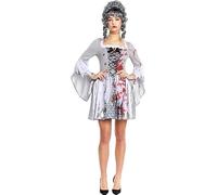 Partilandia Costume da Maria Antonietta Zombie grigio da donna (taglia M)