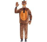 Partilandia Costume da orsacchiotto terrificante con guanti da uomo, taglia M